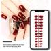 Dajidafu 24 Pieces Short Ballerina Scratch-resistant Press on Nails Colorful DIY Exquisite Graceful Personality Acrylic Nail 2wine red - Buy Online on GoSupps.com