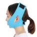 Chin Slimming Veil - Face Lift and Skin Tightening Bandage for Double Chin Removal and Weight Loss (Blue) - Buy Online on GoSupps.com