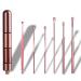 Lletfun Ear Spoon Pick Ear Wax Removal Tool Portable with Key Chain Box (6 Piece) Rose Gold 7 Piece Set