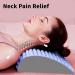 Refresh Neck and Back Stretcher - 2-in-1 Pain Relief & Relaxation | Versatile Yoga & Chiropractic Pillow - Blue - Buy Online on GoSupps.com