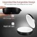 KEDSUM Rechargeable LED Lighted Travel Magnifying Mirror - 1X/10X Magnification, Compact & Portable Vanity Mirror with Lights - Double Sided Folding Design in Daylight, Black - Buy Online on GoSupps.com