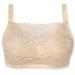 Women post-operation brhs mastectomy bh silicone breast shapes bag brhs sexy lace complete cover wireless bralette 38 beige