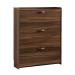 Stackable Shoe Storage Cabinet with 3 Flip Drawers Freestanding Shoe Organizer for Entryway Space Saving Narrow Shoe Rack Cabinet Rustic Brown Shoe (Color : A Size : 50x17x110cm)