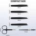 Womens Eyebrow Tweezers Set - 4Pcs Slant Pointed Precision Tweezers for Ingrown Hair Removal - Includes Curved Scissors and Brow Brush - Travel Case Included - Buy Online on GoSupps.com