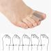 Wicking Fabric Toe Separators & Bunion Corrector with Gel - One Size Fits All - Buy Online on GoSupps.com