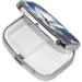 Dove Sky Printing 2 Compartment Small Pill Case - Cute Travel Pill Box Organizer for Purse & Pocket Gifts - Buy Online on GoSupps.com