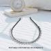 Fuhoghto Silver Metal Stud Rivet Spike Headband Hair Head Band Aliceband Punk Girl - Buy Online on GoSupps.com