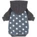 Fitwarm Polka Dot Pet Hoodie Sweatshirt - Fleece Dog/Cat Jacket (Medium, Grey) - Buy Online on GoSupps.com