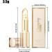 Color-Changing Lipstick for Women | 3.5g Glossy Tinted Plumping Lip Balm Non-Greasy Moisturizing Lip Balm with Gold Leaf for Women Makeup Beauty Skincare Dry Skin Winter Night Date - Buy Online on GoSupps.com