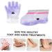 Housoutil 2 Pairs Wax Gloves Spa Foot Mask Purple Pe Bag - Buy Online on GoSupps.com