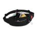Nhowin fell sheet belt pocket for women and men black waterproof belly pocket with 4 zip pockets large cell phone pocket hip pocket for running outdoor sports camping hiking bicycle