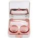 Honbay Fashion Marble Contact Lens Case - Portable Rose Gold Kit with Mirror | International Shipping Available - Buy Online on GoSupps.com