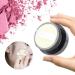 Loose Powder Container Talcum Powder Puff and Container Vintage Rose Empty Makeup Loose Powder Dispenser Box Powder Container with Powder Puff for Women and Girls Makeup (Black)