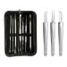 Acne needle 10 pieces Blackhead Remover Pimover Comedone Acne extractor remote tool set acne removal needle tweezers kit for face acne needle (size: 10pcs bag)