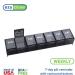 Ezy Dose Weekly Pill Organizer & Vitamin Case - 7-Day Medicine Box with Medium Compartments, Black - Made in USA - Buy Online on GoSupps.com