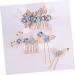 FRCOLOR 1 Set of 4 Comb Insert Rhinestone Headdress Hair Accessories with Flowers Floral Hair Accessories Comb for Touping Hair Bridal Wedding Hair Comb Set Rhinestones Child - Buy Online on GoSupps.com