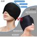 Migraine Ice Head Wrap - Headache Relief Hat for Migraine - Wearable Cap for Puffy Eyes, Sinus & Stress Relief - Hot and Cold Therapy - Blue-Black - Buy Online on GoSupps.com