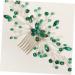 Angoily Bridal Rhinestone Comb Decorative Hair Clips for Women Womens Hair Accessories Women Hair Side Comb Wedding Hair Clips Baroque Side Rhinestones Green Crystal Bride Dress - Buy Online on GoSupps.com