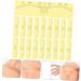 SEWOART 50pcs Shaper Miss Shaping Measuring for up Eyebrow Rulers Permanent 18x5cm Yellow 3 - Buy Online on GoSupps.com