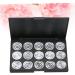 FOMIYES Empty Eyeshadow Palette 2pcs 15 Eyeshadow Empty Makeup Empty Cosmetic Eye Shadow Concealer Cosmetic Case Travel 1 count (Pack of 1) Silverx2pcs - Buy Online on GoSupps.com