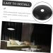 Artibetter 6pcs Chandelier Base Tray Lampara De Escritorio Led Vintage Lamp Metal Lamp Cover Desk Lamp Gasket Black 5X5X2CM - Buy Online on GoSupps.com