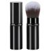 Anulely Retractable Makeup Brush - Multipurpose Telescopic Cosmetics Brushes | Portable Powder Brushes Soft Face Makeup Brush for Sunscreen Bronzing Powder Black