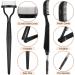 Qiipii 4 in 1 Foldable Eyebrow Comb & Eyelash Separator - Angled Brush Spoolie & Makeup Tools in Storage Bag | Perfect for Home & Travel Beauty Kits - Buy Online on GoSupps.com