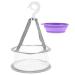1 Set Makeup Brush Cleaning Mat Hanging Drying Net Foldable Silicone Makeup Brush Cleaner Brush Cleaning Pad Cleaning Bowl for Powder Puffs Makeup Sponge