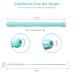 Tronphy Teething Tubes 5 Pack - Soft Silicone Chew Tubes for Babies 3-12 Months | Hollow Teether Toy with 2 Cleaning Brushes - Buy Online on GoSupps.com