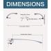 Rimless Small Readers 2.75 x (Transparent) for Men and Women - Trendy Rimless Reading Glasses - Buy Online on GoSupps.com
