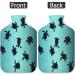Sea Turtle Warm Bottle with Fluffy Cover - 2L Cute & Cozy Pain Relief for Back Neck & Shoulders - Buy Online on GoSupps.com