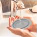 Ipetboom Silicone Cleaning Pad Brush - 1pc Makeup Brush Cleaner Mat | Dual-Sided Scrubber for Effective Cosmetic Brush Cleaning | 14.5x11cm Grey - Buy Online on GoSupps.com