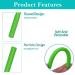Baby Bite Tube - Silicone Chewing Toys for Sensory Exploration & Tooth Relief | 2 Pack (Yellow & Green) - International Shipping - Buy Online on GoSupps.com