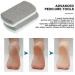 Buy Cuhza Double-Sided Pumice Stones - Effective Foot Care for Hard Skin | 2 Pack Pedicure Stones for Smoothing & Peeling - White Gray - Buy Online on GoSupps.com