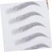 Angoily 4 Pcs 3d Eyebrow Stickers Nail Rings Cute Hair Rope Double Ball Eyebrow Tool 6 Proof Template ze008x2pcs Blackx2pcs - Buy Online on GoSupps.com