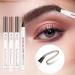 Buy Waterproof Microblading Eyebrow Pen - Long-Lasting Fine Stroke Natural Makeup (Light Brown) - International Shipping Available - Buy Online on GoSupps.com