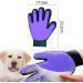 Cat Gloves & Brushes for Feline Care | Silicone Washing Glove for Cats & Dogs - Purple & Violet - Buy Online on GoSupps.com