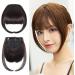 Bangs Hair Clip Synthetic Heat Resista Fake Bangs French Bangs Hair Piece Clip in Thick Natural Full Bangs Straight Fringe with Temples for Women Girls Bangs Clip in Hair (Color : 123-14 Size : 15c 15cm 123-14 - Buy Online on GoSupps.com