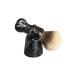 Ansafe Razor brush High quality pure roof hair gift for the humans beard soap foam brush handmade wet razor brush (color: black)