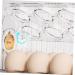 KOMBIUDA Refrigerator Egg Rack Egg Storage Box Plastic Serving Tray Vanity Organizers and Storage Egg Container for Refrigerator Transparent 26X20X10CM - Buy Online on GoSupps.com