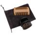 YMZ Men's Double Sided Beard Comb & Shaving Brush Set - Premium Grooming Tool for Stylish Beards | International Shipping Available - Buy Online on GoSupps.com