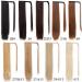 Vibrant 22-Inch Corn Wavy Long Ponytail Synthetic Wig - Clip-On Brown Hair Extension - Buy Online on GoSupps.com