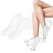 Silicone Foot Socks Soft Silicone Foot Covers for Moisturizing Feet Silicone Socks for Women Dry Cracked Feet(White)