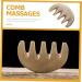 Tovinanna F nfahn Massagekamm - Broad Tooth Hair Comb & Gua Sha Tool for Scalp Massage | 8.5x5.5cm | Acupuncture Point Massage Comb - Buy Online on GoSupps.com