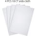 Caydo 18 Count Aida Cloth Cross Stitch Fabric - 4 Pieces, White - Embroidery Essential - Buy Online on GoSupps.com