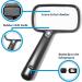 EasY Magnifier Large Magnifying Glass 2X with LED Light Light Up Hand Lens for Hobbies Lighted Loupe Glasses for Reading Books Low Vision Aid Gift Macular Degeneration - Buy Online on GoSupps.com