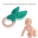 Delightful Bunny Ears Infant Wood Bite Ring - Safe Natural Tooth Training & Sensory Toy for Babies (Green) | Perfect Gift - Buy Online on GoSupps.com