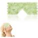 Alleviate Jade Eye Mask 100% Natural Reusable Leila Lauer Alleviate Jade Eye Mask Green Jade Eye Mask Anti-Aging Hot or Cold Therapy Eye Mask (1pc)