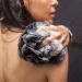 Bamboo Charcoal Infused Loofah Back Scrubber Set - Shower Sponge for Men & Women | Includes Long Handled Shower Sponge, Bath Luffa Pouf, and Hanging Hook - Buy Online on GoSupps.com