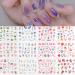 Blooming Flower Nail Stickers Water Transfer Nail Decals for Women Girls Kids Nail Art Decorations 24Sheets Nail Art Supplies Butterfly Rose Flower Leaf Watermark Manicure Decor Spring Summer DIY Flower Nail Stickers Flower-2
